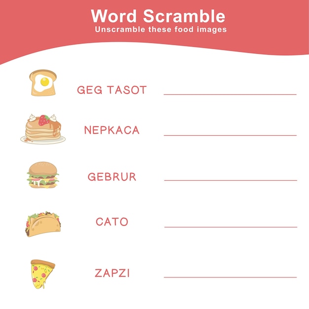 48 Woord Scramble-spel