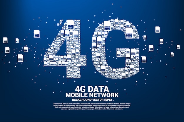 4g from mobile sim card networking.