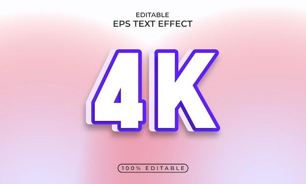 4k-sjabloon voor tekststijl voor vieringen en bewerkbaar 3D-teksteffectontwerp
