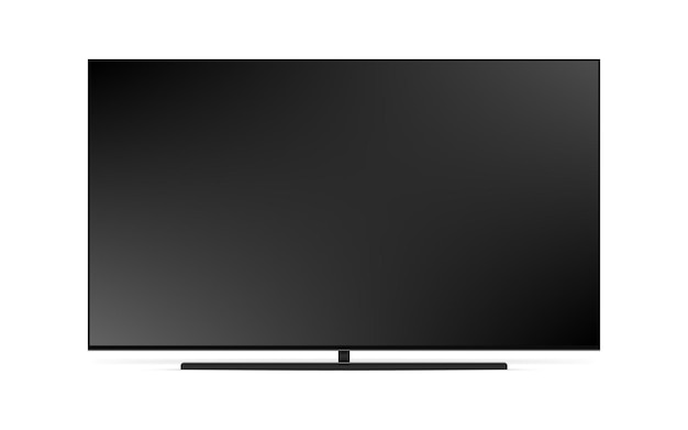 4K TV flat screen lcd or oled plasma realistic illustration