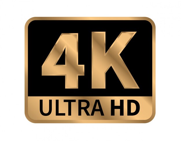 4k Ultra Hd Icon.