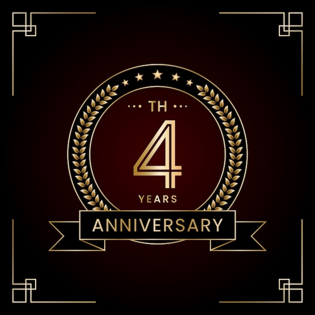 4th Anniversary Logo Design