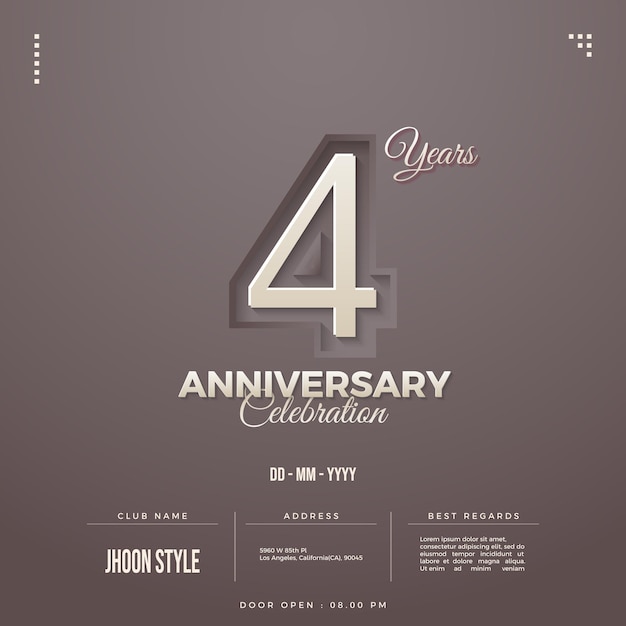 컷인 이펙트 넘버가 있는 4주년