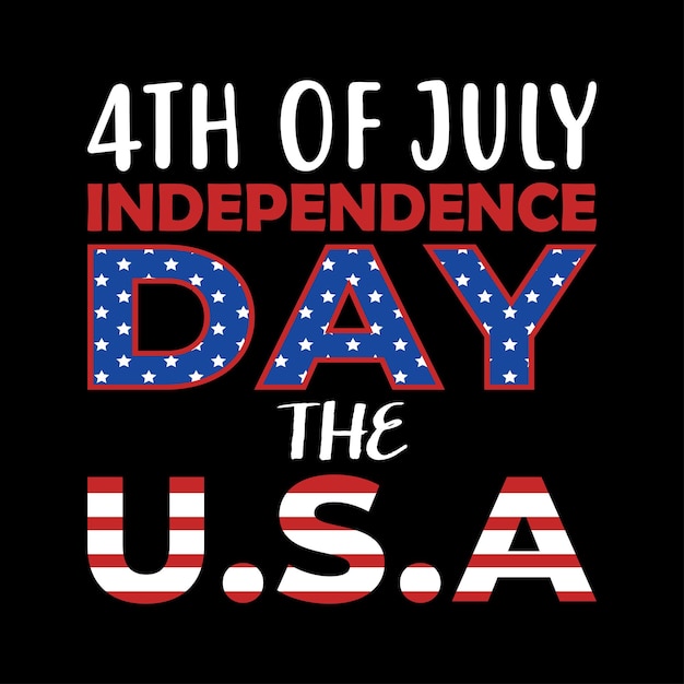 4th of July American Independence day vector tshirt design