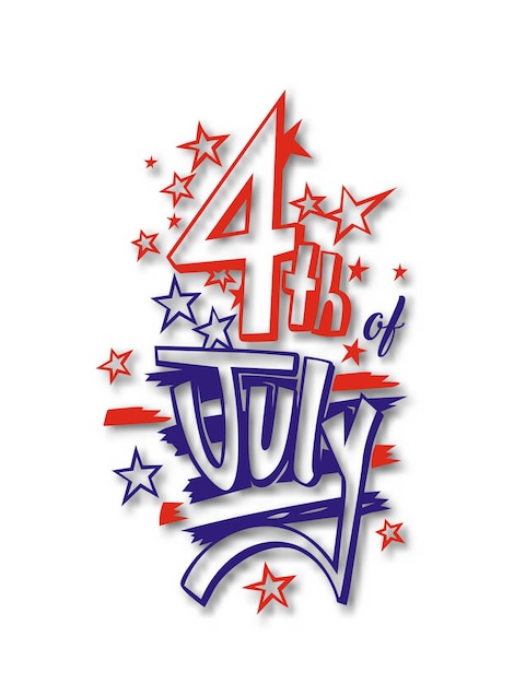 Vector 4th of july american independence day