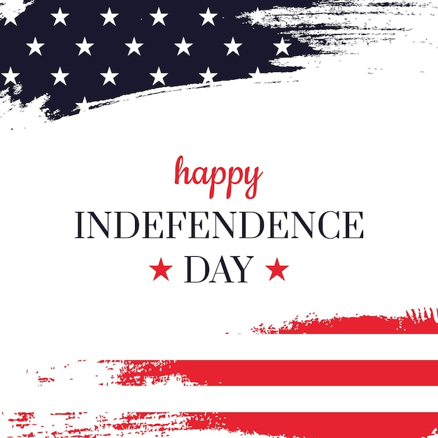 4th of July Background USA Independence Day Background with United States flag and Lettering text happy Independence day