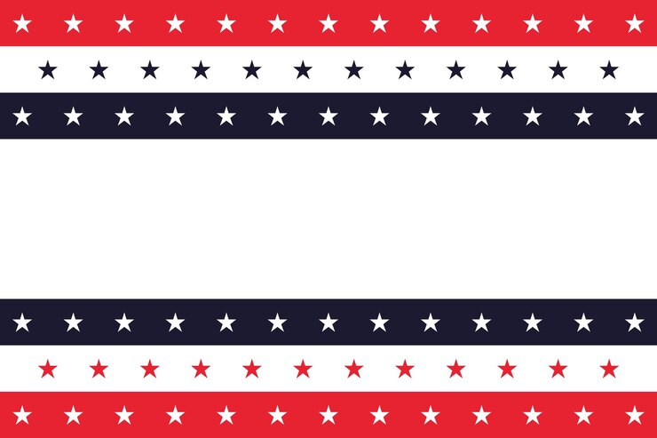 Vector 4th of july background with text space usa independence day background with united states flag