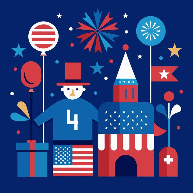 4th of july free vectors
