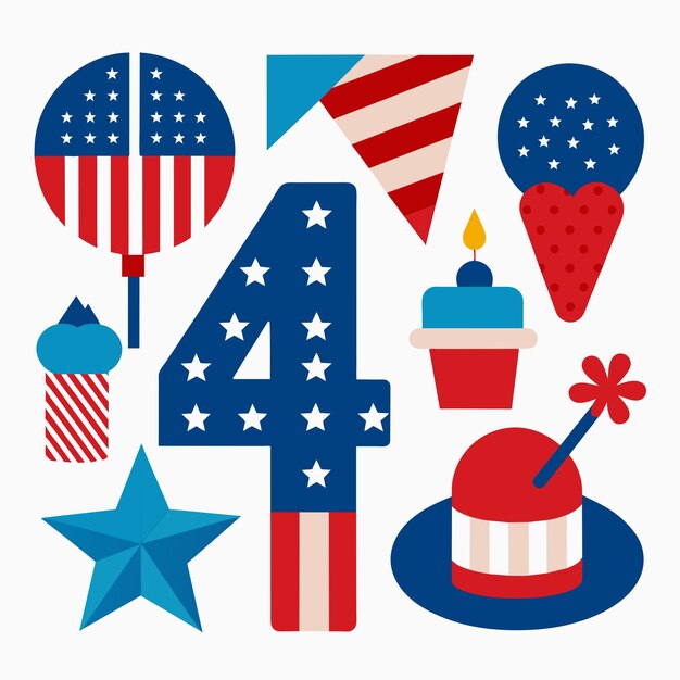 fourth of july art clip