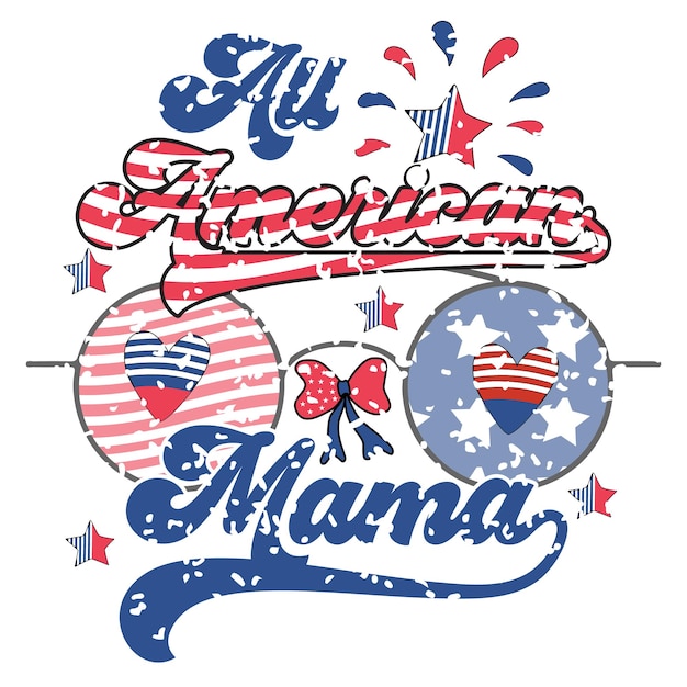 Vector 4th of july design