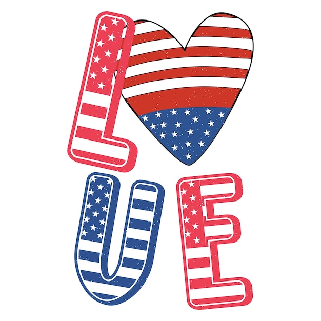 Vector 4th of july design