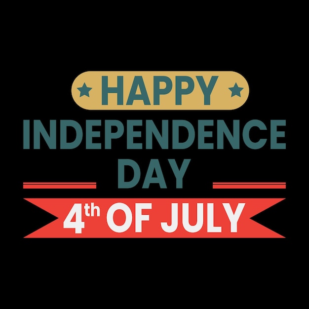 4th July Happy Independence Day TShirt design