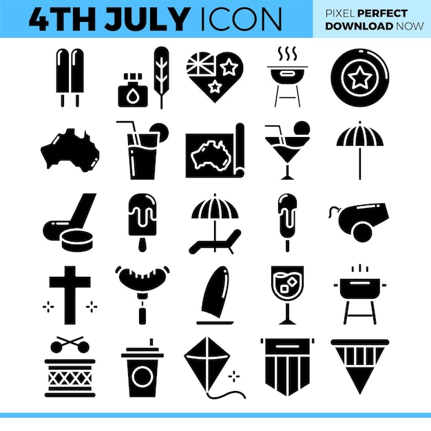 4th July Icon Set