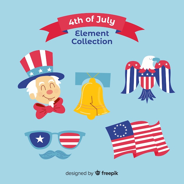 4th of july - independence day element collection