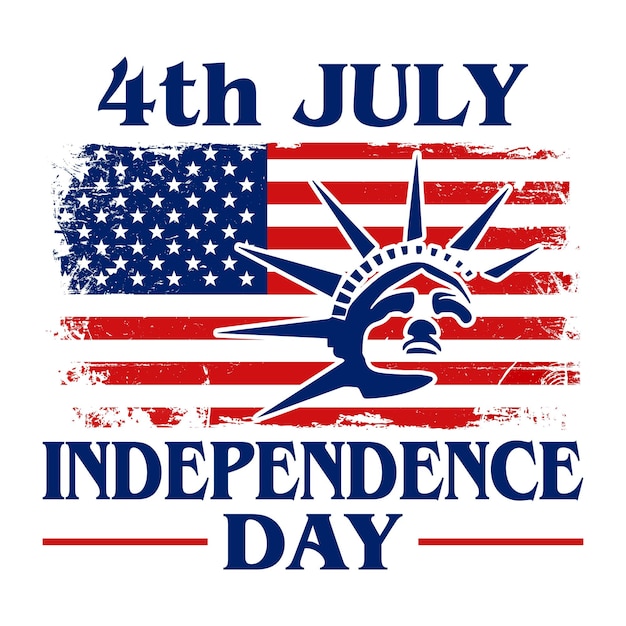 4th July Independence day t shirt design Vector graphic typographic poster