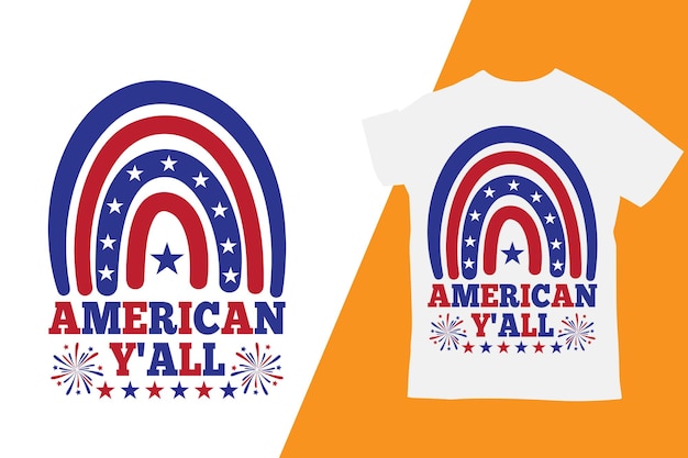 Vector 4th of july independence day t shirt design