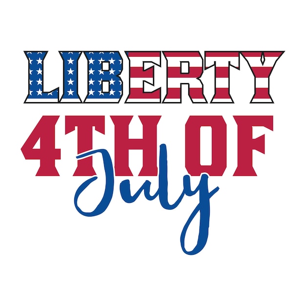 Vector 4th of july independence day t shirt design