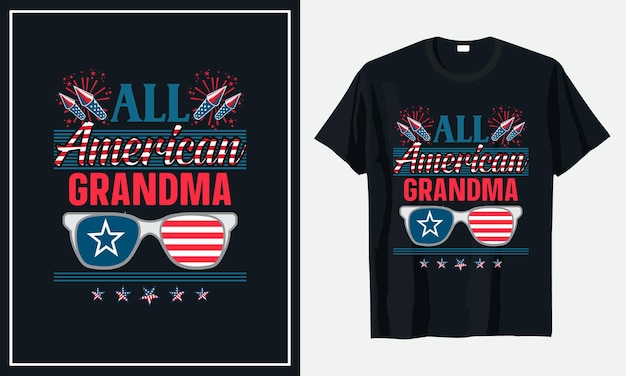 4th of July independence day tshirt design Premium Vector