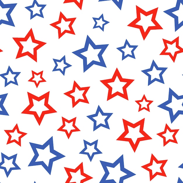 4th of July seamless pattern