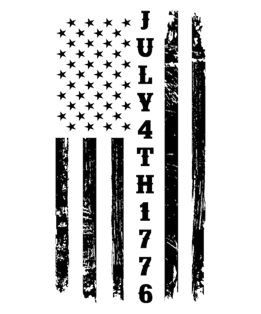 4th july shirt design Print template happy independence day American typography design