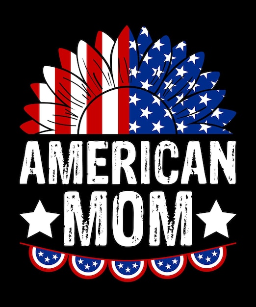 4th july shirt design print template happy independence day american typography design