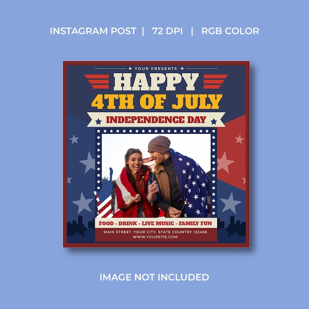 4th july socials media