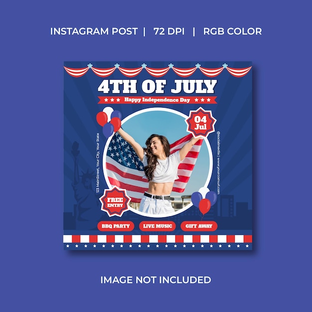 4th Of July Socials Media