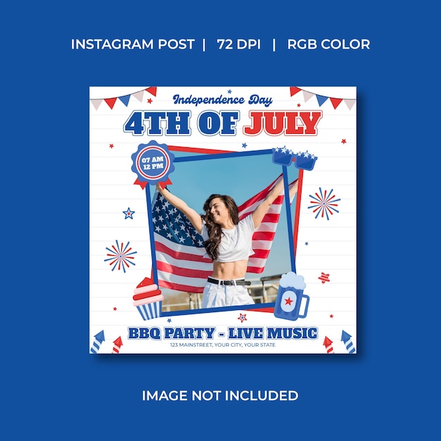 4th Of July Socials Media