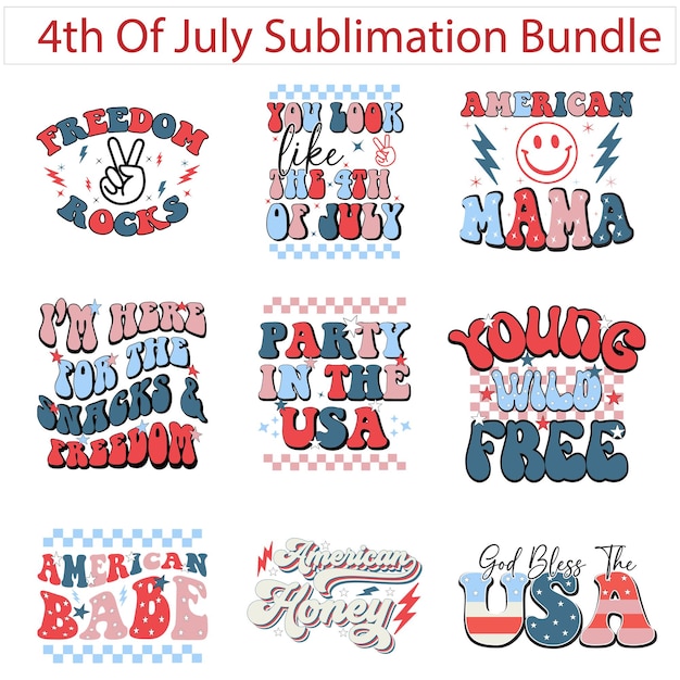 4th Of July Sublimation Design