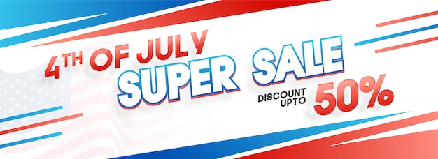 Vector 4th of july super sale