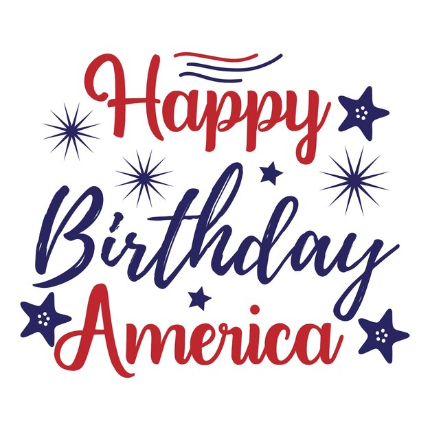 Vector 4th of july svg design