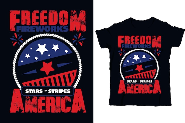 4th of July tshirt design