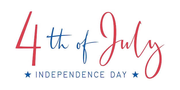 Vector 4th of july united stated independence day template design for poster banner postcard flyer