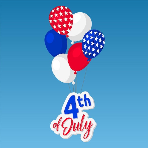 4th of july united states independence day greeting card