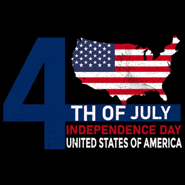 4 luglio usa independence day t shirt design vector