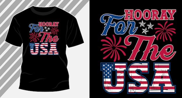 4th of July USA tshirt design vector