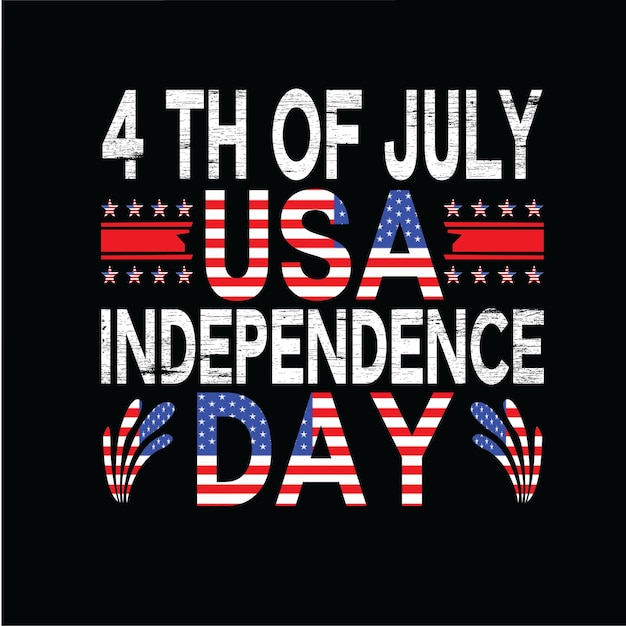 4th of July vector t-shirt design