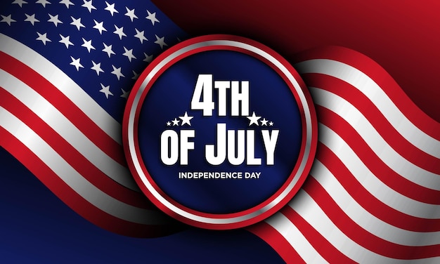 4th of July achtergrondontwerp