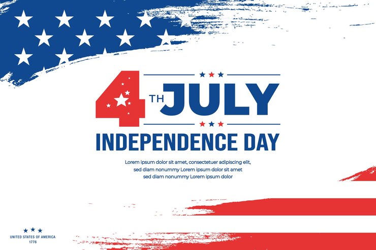 Vector 4th of july background design banner poster greeting card vector illustratie