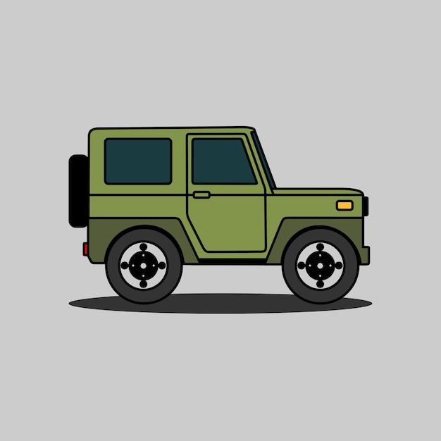 4x4 auto illustratie