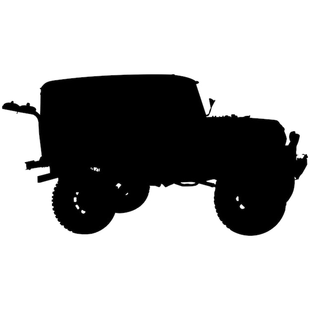 Vector 4x4silhouette