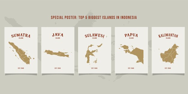 5 island poster design