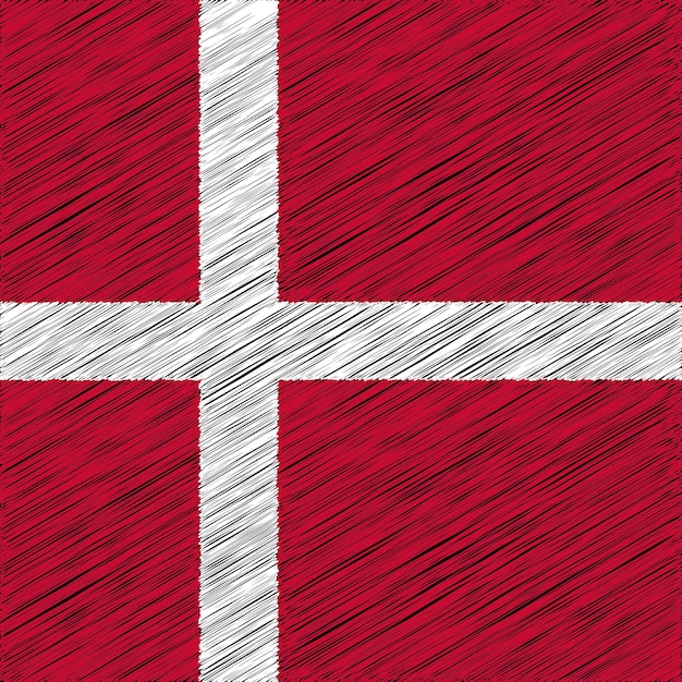 Vector 5 june denmark national day flag design