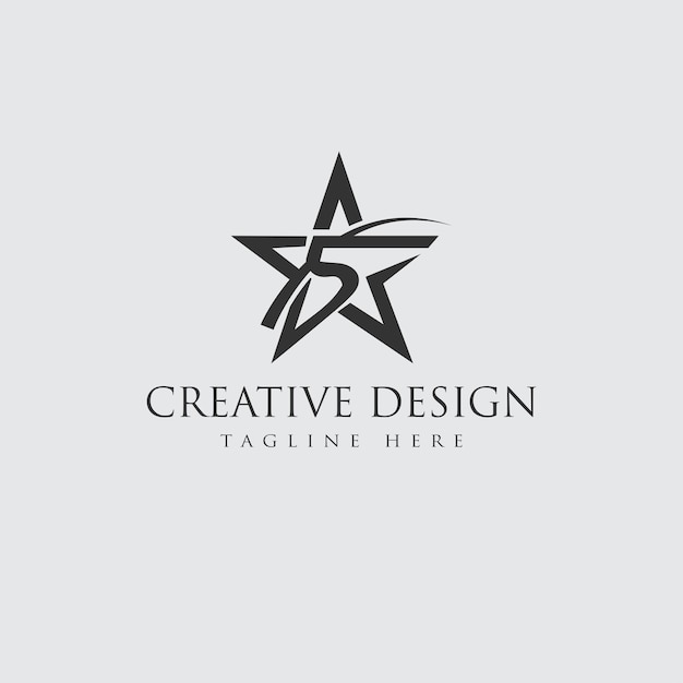 Vector 5 star logo design