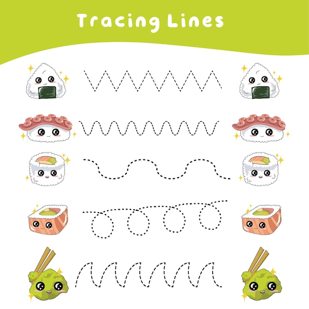 5 tracing lines