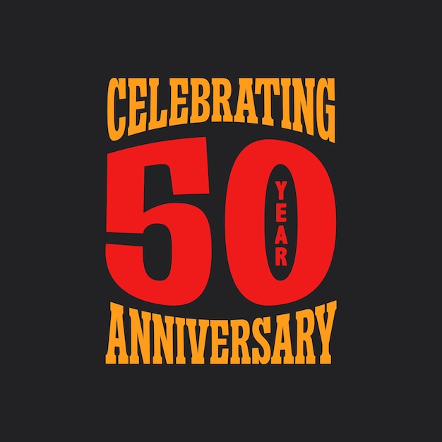 50 jaar logo ontwerp 50 jaar logo embleem Vector sjabloon