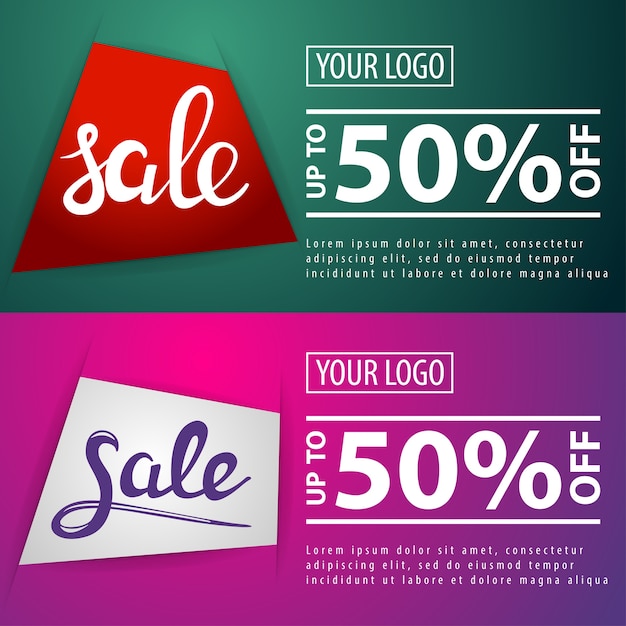 50% korting op Banner's