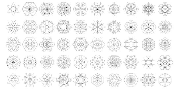 Vector 50 ornamental mandala vector design