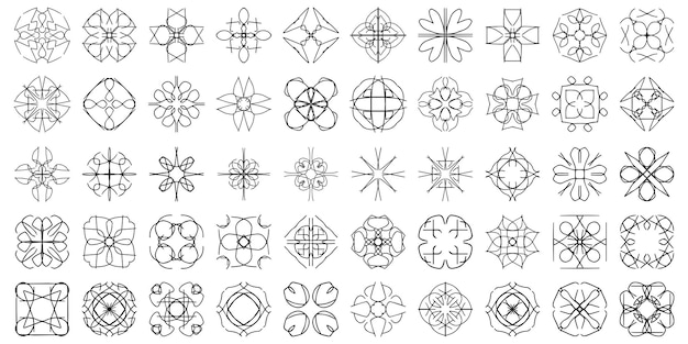 Vector 50 ornamental mandala vector design