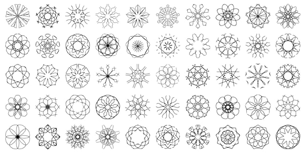 Vector 50 ornamental mandala vector design